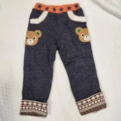 ミキハウス 110サイズ プッチー君 クマ 長ズボン
