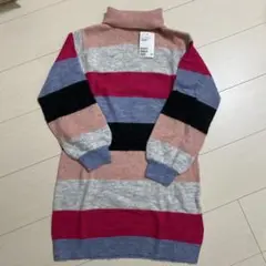 H&M タートルネック ストライプワンピース 135/140 新品未使用