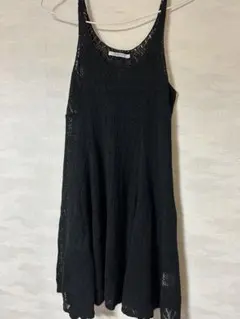 【美品】リップサービス かぎ編みニットタンクワンピ
