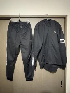 adidas ジャージ上下セット 黒　メンズ