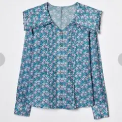 REDYAZEL　花柄ビッグカラーブラウスのサムネイル