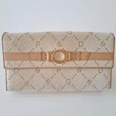 Pinky&Dianne 長財布 ベージュ 総柄 ロゴ レディース財布