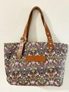 【当日発送】CouPole トートバッグ カバン 花柄 レザーハンドルのサムネイル