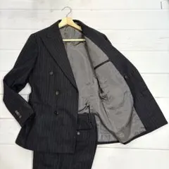 リングヂャケット マイスター ダブル スーツ セットアップ チャコールグレー