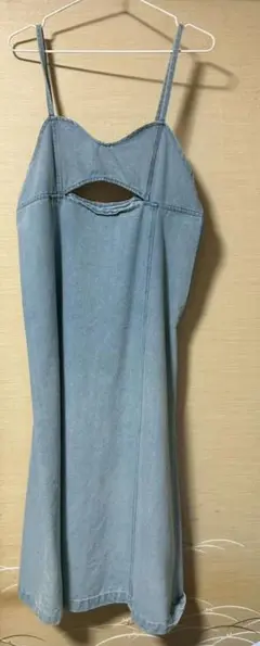 デニム キャミワンピース ライトブルー