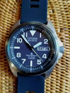 【美品】電波ソーラー プロマスター ランド 黒文字盤 PMD56-2952