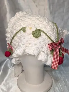 バブーシュカ ハンドメイドヘッドドレス ボンネット ゴスロリ ロリータ