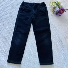 コーデュロイ ブラック ストレートパンツ　140cm