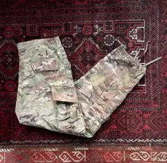 米軍実物 ミリタリー ダブルニー カーゴパンツ 迷彩 マルチカム L/Rのサムネイル