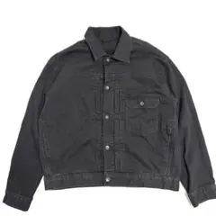 UNIQLO 1st モデル ブラック デニムジャケット Lサイズ 黒 大戦