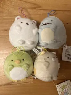 日*5様 【本日限定最安値】すみっコぐらし　ばんざいゴムひも付きマスコット　4点