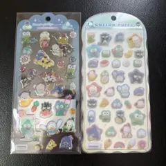 はぴだんぶい　コットンパフィシール　ドロップジュエリーシール　②点セット