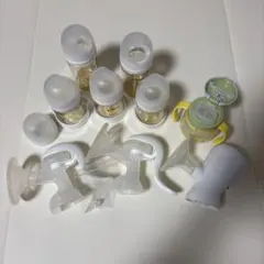 pigeon 電動搾乳器セット 透明ボトル、マグ、シリコーン弁付き