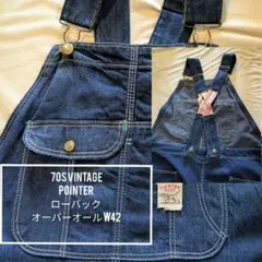 70sUs Vintage Pointer ローバック オーバーオール W42のサムネイル