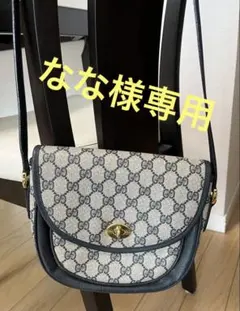Gucci GGパターン ショルダーバッグ ネイビー