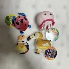익명 발송 · 미사용 봉제인형 와쿠와쿠노모리 남코 한정 4점 세트
