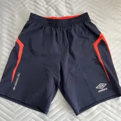 umbro ハーフパンツ Mサイズ ネイビー/オレンジ