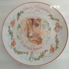 【ピーターラビット】ウェッジウッド製　クリスマスプレート　未使用のサムネイル