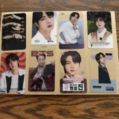 BTSバンタンジン君JIN透明トレカ韓国ショップ購入品8枚セット