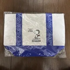 【新品】SNOOPY ランチバッグ サブバッグ 白青　非売品