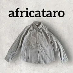 africataro 長袖シャツ ローアップ袖シャツ レディース (F) グレーのサムネイル