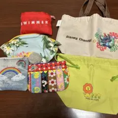 ポーチ、エコバッグ、巾着など色々まとめ売り