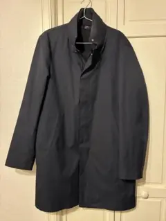 Les Mues Active-Tech インナー付 ステンカラーコート L 紺