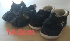 【14.0cm】IFME　スニーカー&サンダル　イフミー　黒