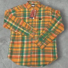 【新品】Columbia X.C.O オレンジチェック柄 長袖シャツ M