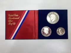 1976年 アメリカ 建国200周年 記念銀貨 3枚プルーフセット - メルカリ