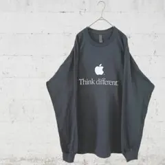 【XL】AppleThink長袖ロングTシャツ企業ロゴヴィンテージ古着好きに