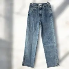 ゲス ジーンズ デニムパンツ S ジーパン ストレート スリット ウォッシュ加工のサムネイル