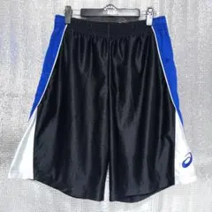 バスケ部　バスパン　アシックス　ブラック　L