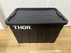旧型ロゴTHOR ラージトート コンテナ ブラック 収納ボックス75L