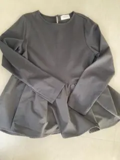 OPAQUE.CLIP 異素材ドッキングフレアトップス