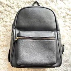 hashtag ブラックレザーリュック・バックパック レザーバッグ】Hashtagの高品質本革バッグパック