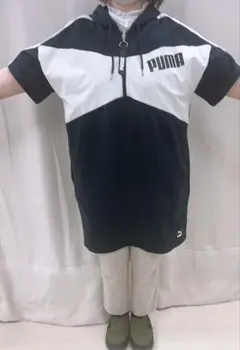 PUMA フード付きロングパーカー スポーツウェア