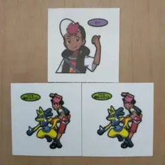 ポケモンデコキャラシール　ロイ　黄色いメガルカリオ