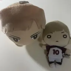 本日8月28日までの出品　ハイキュー にとたん　白布　賢二郎 にとたん ハイキュー！！ ボールチェーン付ぬいぐるみ 白布