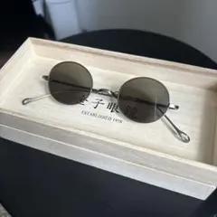 金子眼鏡 ラウンド型黒サングラス 金子眼鏡店 ラウンドサングラス ブラックレンズ