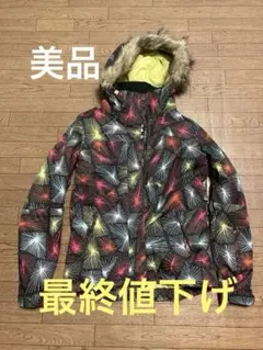 ROXY スノーボードジャケット Mサイズ　取り外し可能フード付き