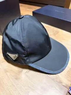 プラダ 黒 ナイロン ベースボールキャップのサムネイル