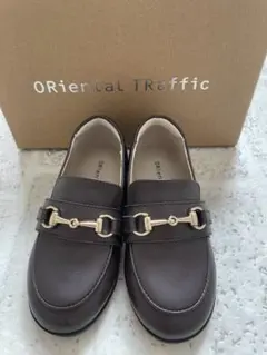 【美品16センチ】Oriental Traffic ブラウン　キッズ　ローファー
