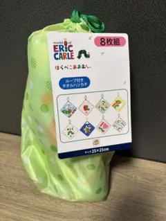 はらぺこあおむし　ループ付きタオル ハンカチ　8枚入
