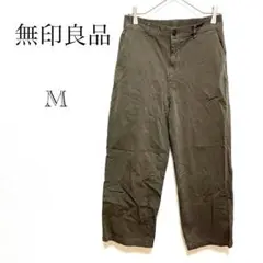 ムジルシリョウヒン カジュアルワイドパンツ 【M】ストレッチ メンズ 綿