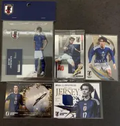 田中碧選手 日本代表 サインカード（ラストナンバー） ・他3枚・アクリルスタンド