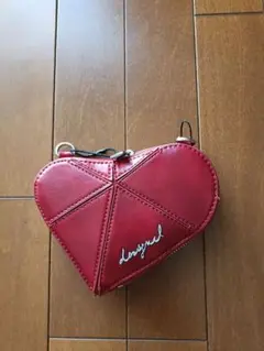 Desigual ハート型 ショルダーバッグ レッド