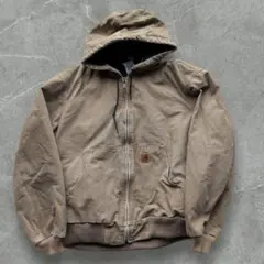 カーハート アクティブジャケット J130 Lサイズ 鬼フェード ブラウン 古着