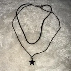 星型 ネックレス 二重ネックレス