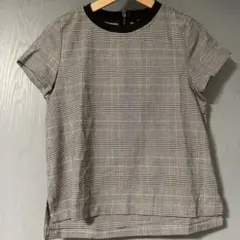ZARA BASIC チェック柄 半袖トップス EUR XS